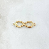 Herraje Infinito 0.75gr / 2.5cm / Liso Oro Amarillo 18K *