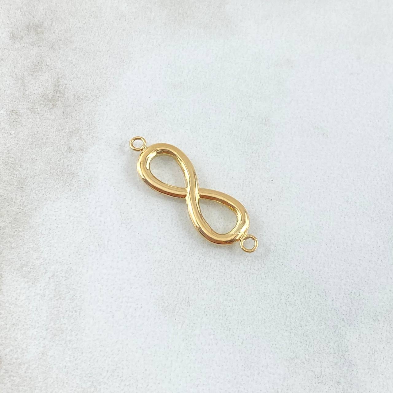 Herraje Infinito 0.75gr / 2.5cm / Liso Oro Amarillo 18K *