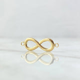 Herraje Infinito 0.75gr / 2.5cm / Liso Oro Amarillo 18K *