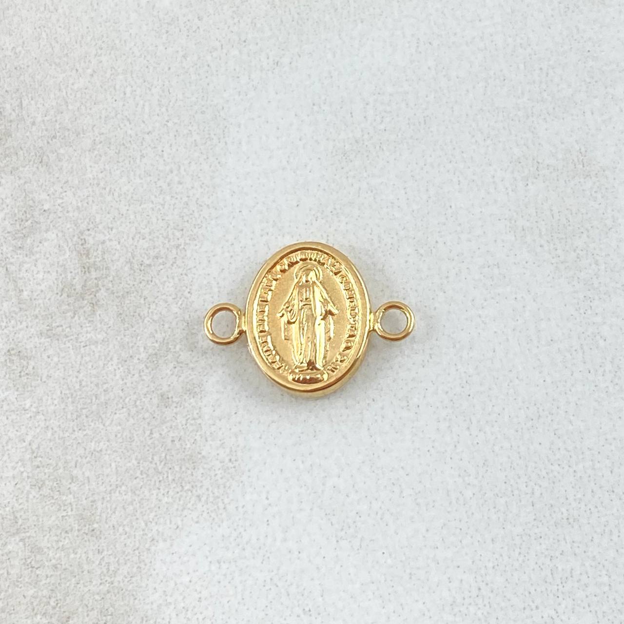 Herraje Virgen Milagrosa 0.45gr / 1.3cm / Ovalo Oro Amarillo 18K *