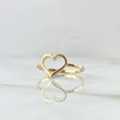Anillo Silueta Corazón 1.6gr / T7 / Liso Oro Amarillo 18K