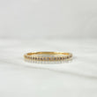 Anillo Churumbela 1.25gr / T7 3/4 / Circones Blancos Oro Amarillo 18K