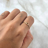 Anillo Silueta Corazón 1.25gr / T7 / Liso Oro Amarillo 18K