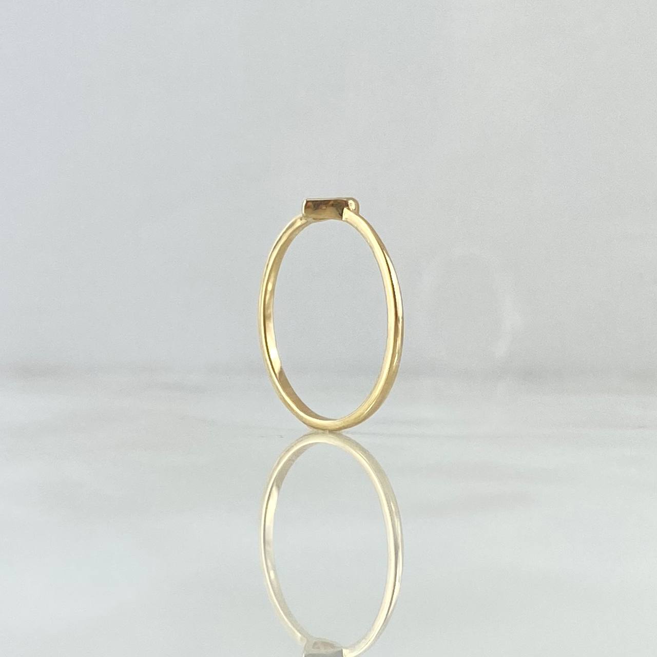 Anillo Silueta Corazón 1.25gr / T7 / Liso Oro Amarillo 18K