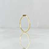 Anillo Silueta Corazón 1.25gr / T7 / Liso Oro Amarillo 18K