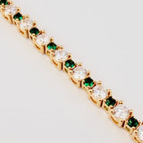 Pulso Tenis 19.7gr / 17.5cm / 4.5mm Oro Amarillo 18K