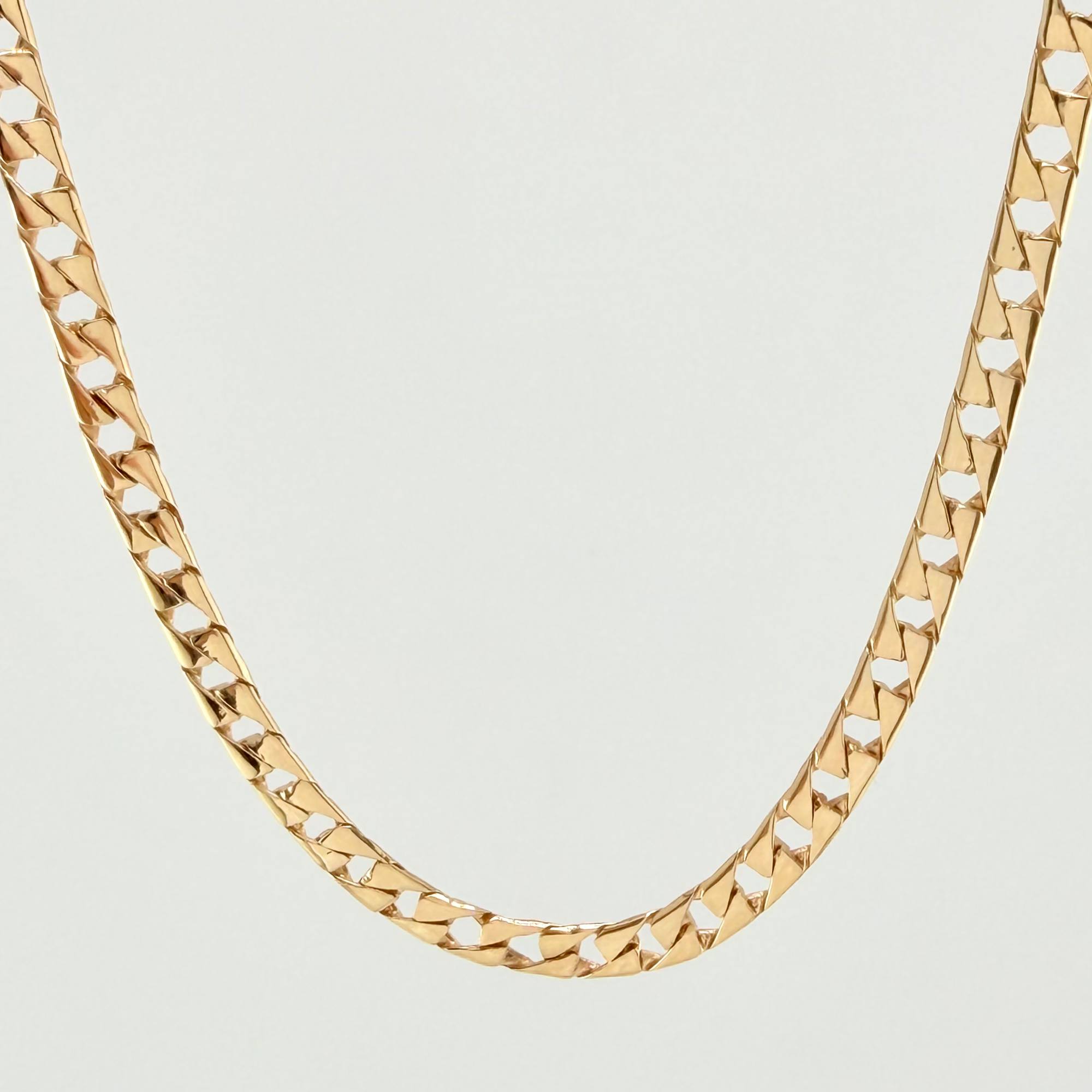 Cadena Panzer 30.85gr / 75cm / 5mm Oro Amarillo +1 18K ©