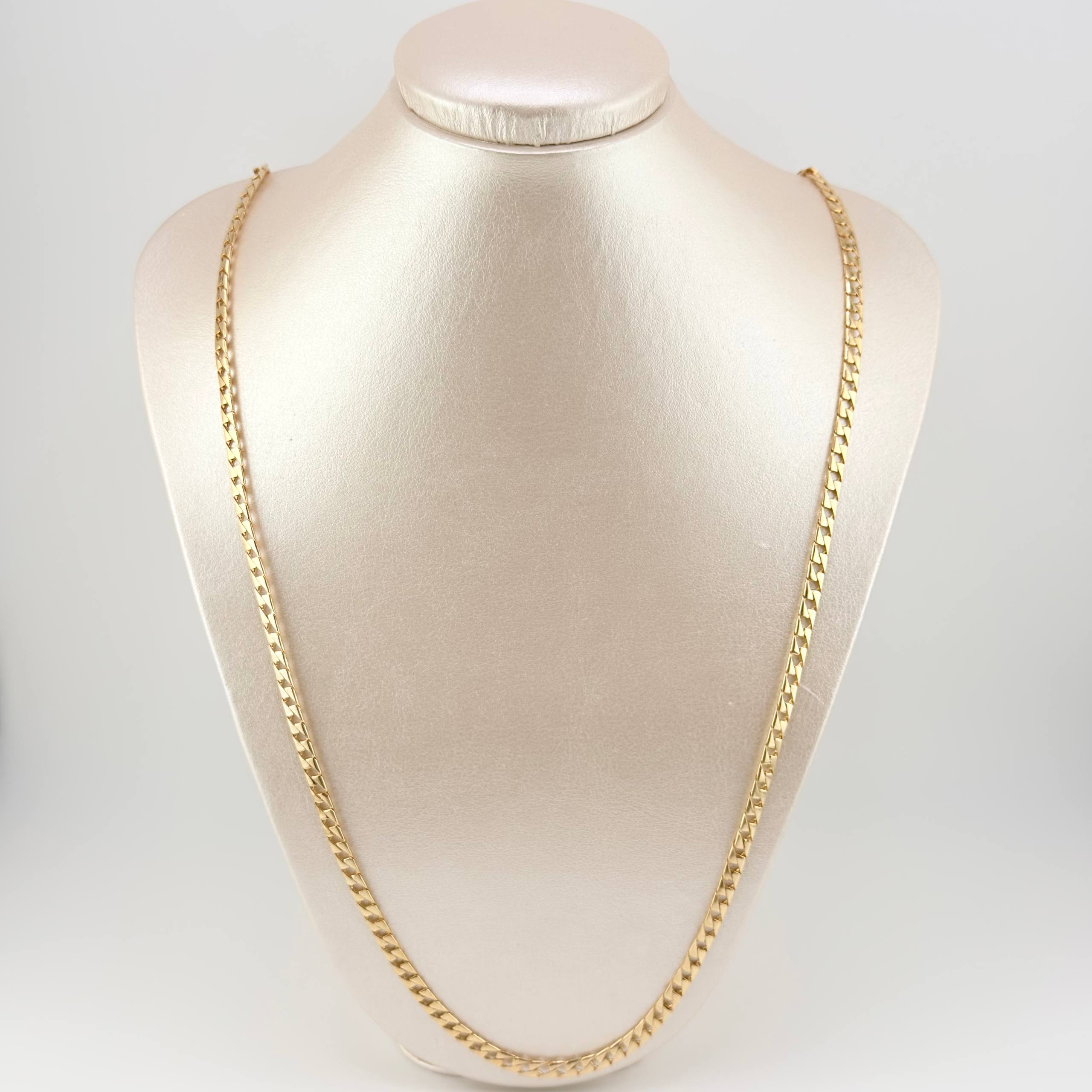 Cadena Panzer 30.85gr / 75cm / 5mm Oro Amarillo +1 18K ©