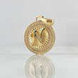 Dije Medalla Letra N 5g / 3.1cm Oro Amarillo 18K