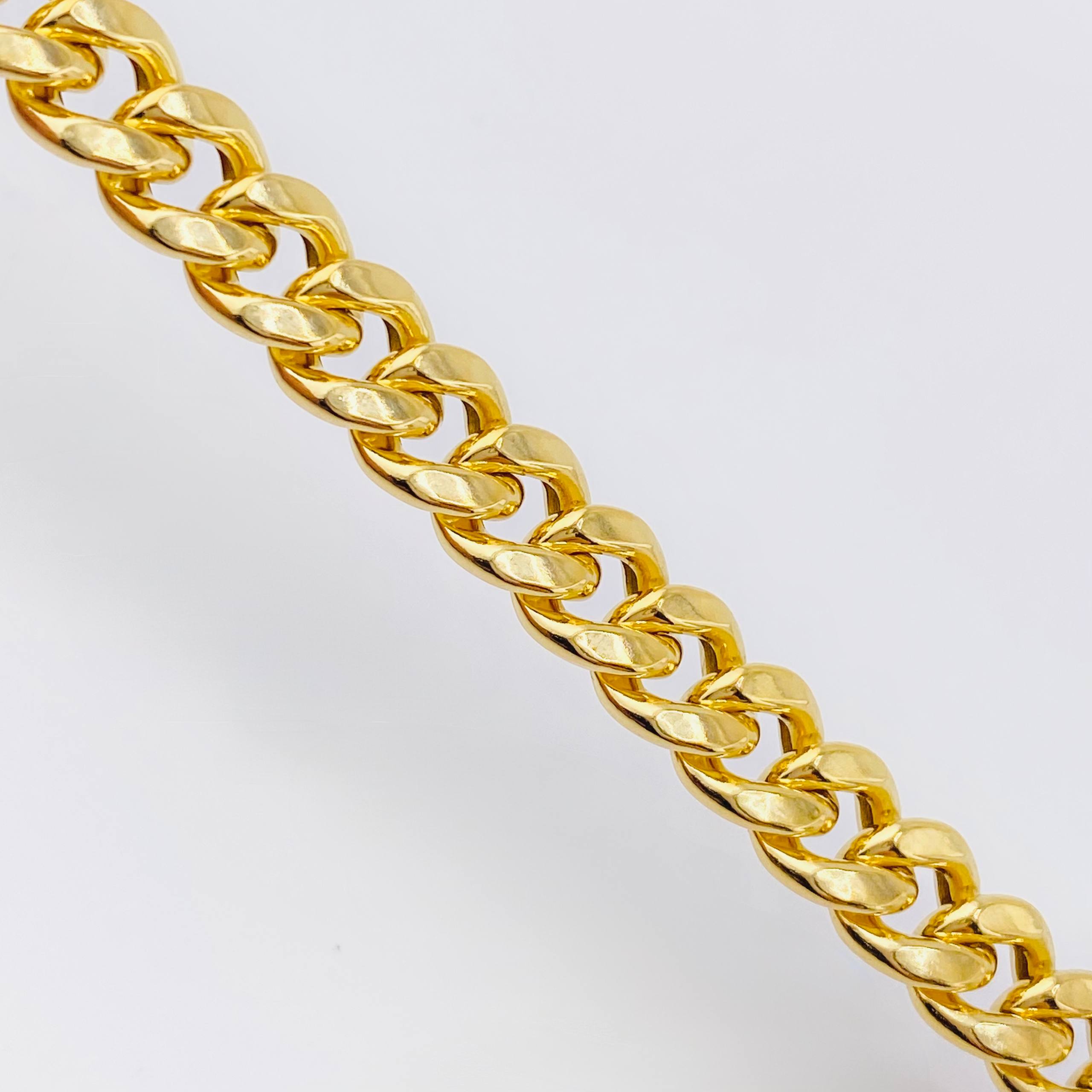 Cadena Cubana 12.15gr / 60cm / 6mm Oro Amarillo +1 18K *