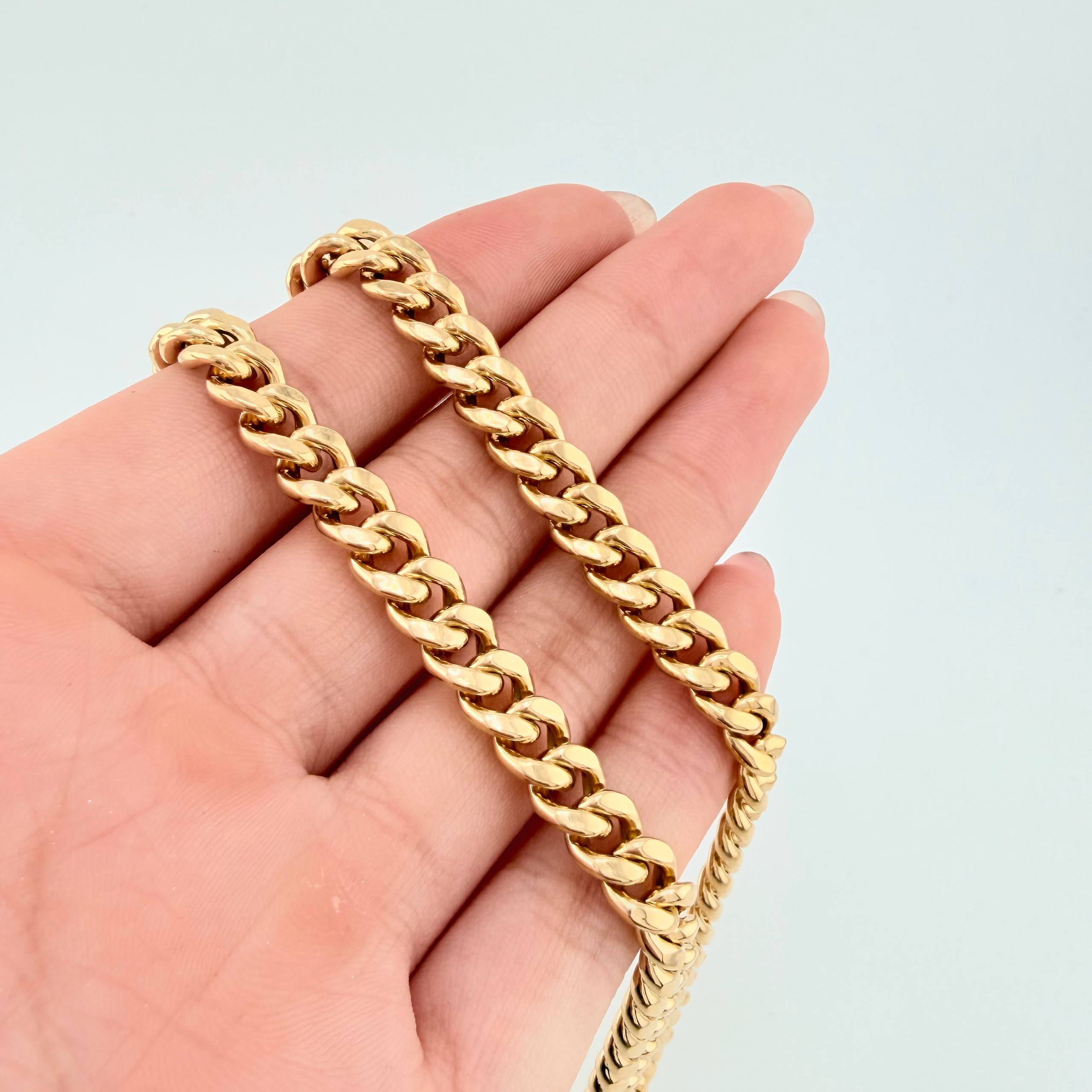 Cadena Cubana 13.35gr / 60cm / 6.15mm Oro Amarillo +1 18K ©