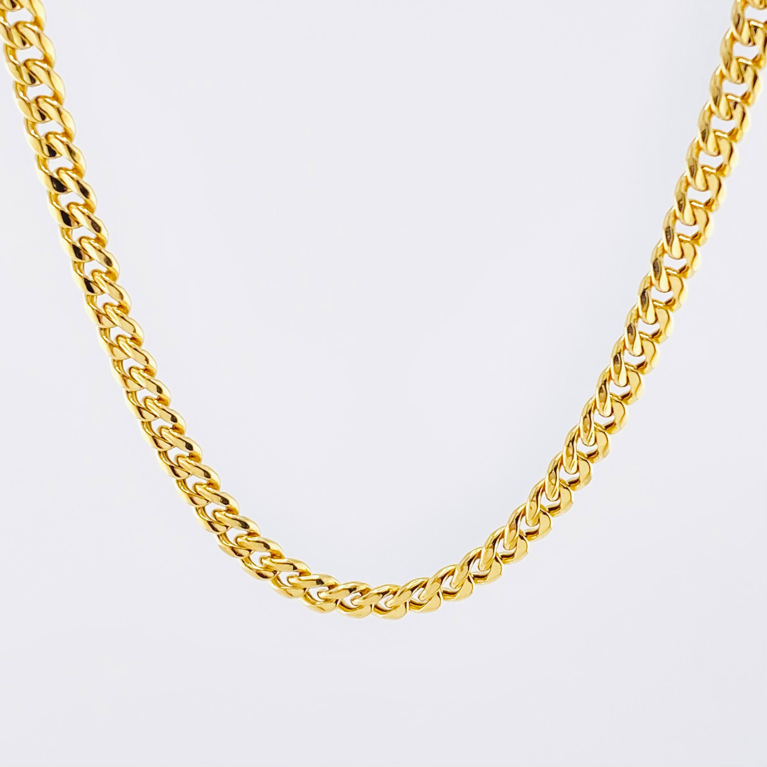 Cadena Cubana 11.25gr / 60cm / 4.5mm Oro Amarillo +1 18K *