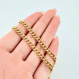 Cadena Cubana 11.1gr / 60cm / 4.5mm Oro Amarillo +1 18K *