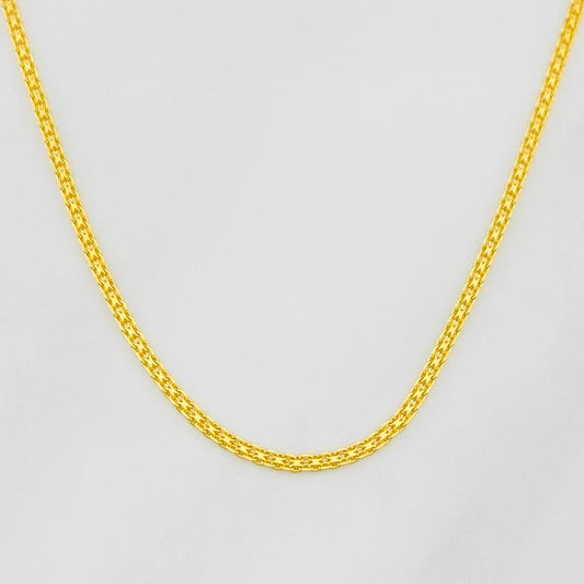Cadena China 2.1g / 60cm / 0.87mm Oro Amarillo 18K