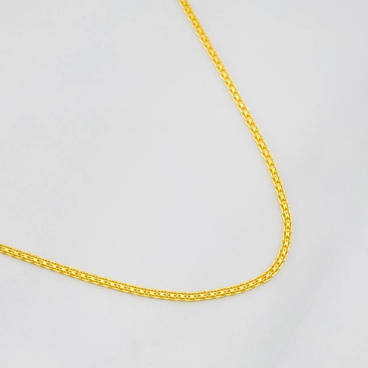 Cadena China 2.1g / 60cm / 0.87mm Oro Amarillo 18K