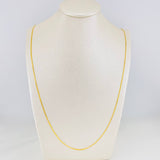 Cadena China 2.1g / 60cm / 0.87mm Oro Amarillo 18K