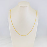 Cadena China 1.7g / 50cm / 1mm Oro Amarillo 18K