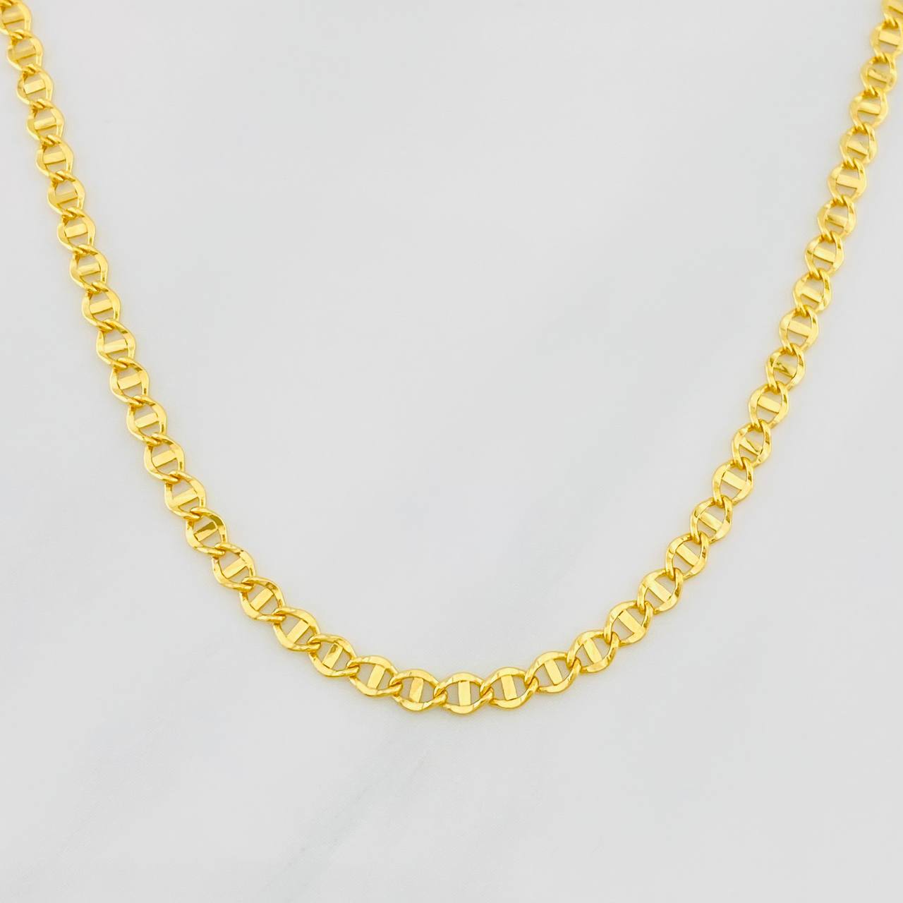 Cadena Escalera Volga 2.75g / 50cm / 2.7mm Oro Amarillo 18K