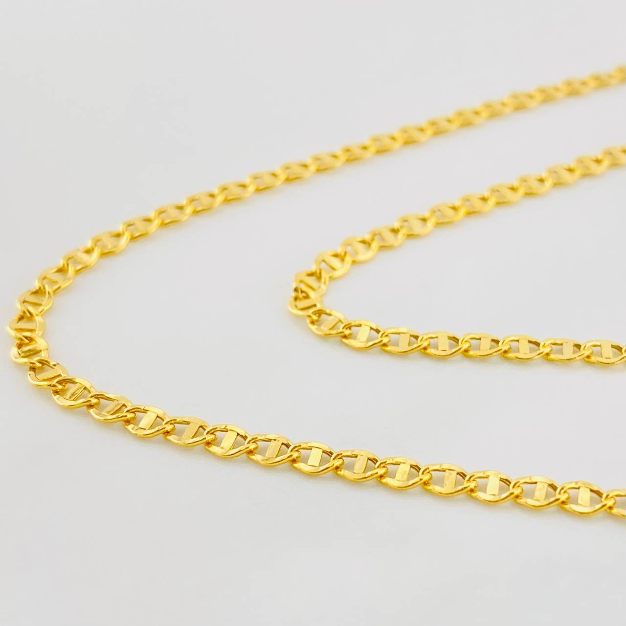 Cadena Escalera Volga 2.8g / 50cm / 2.7mm Oro Amarillo 18K