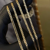 Cadena Cubana 10.65gr / 60cm / 2.7mm Oro Amarillo +0
