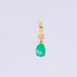 Dije Gota Esmeralda 25pts 0.3g / 1.2cm Oro Amarillo 18K