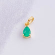 Dije Gota Esmeralda 30pts 0.45g / 1.3cm Oro Amarillo 18K