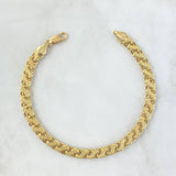 Pulso Garibaldi Puntos Especiales 11.55gr / 20cm-6mm Oro Amarillo +3 ©