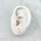 Topos Virgen del Carmen 0.7gr / 0.8cm-Oro Amarillo