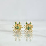 Topos Cangrejo 1gr / 6mm Circones Verde Oro Amarillo