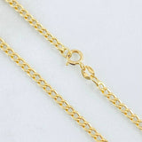 Cadena Cubana 1.65g / 50cm / 1.7mm Oro Amarillo 18K