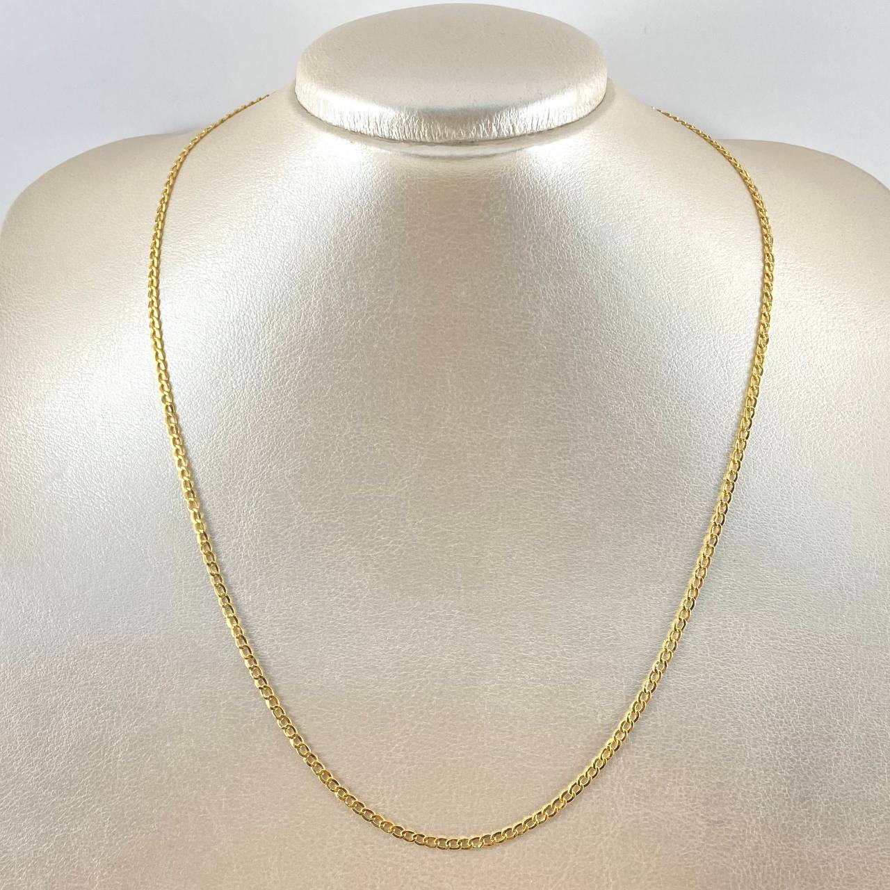 Cadena Cubana 1.65g / 50cm / 1.7mm Oro Amarillo 18K