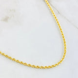 Cadena Lazo 4.05g / 45cm / 2.6mm Oro Amarillo 18K