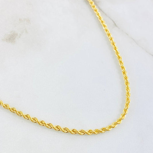 Cadena Lazo 4.65gr / 50cm / 2.7mm Oro Amarillo +3 18K