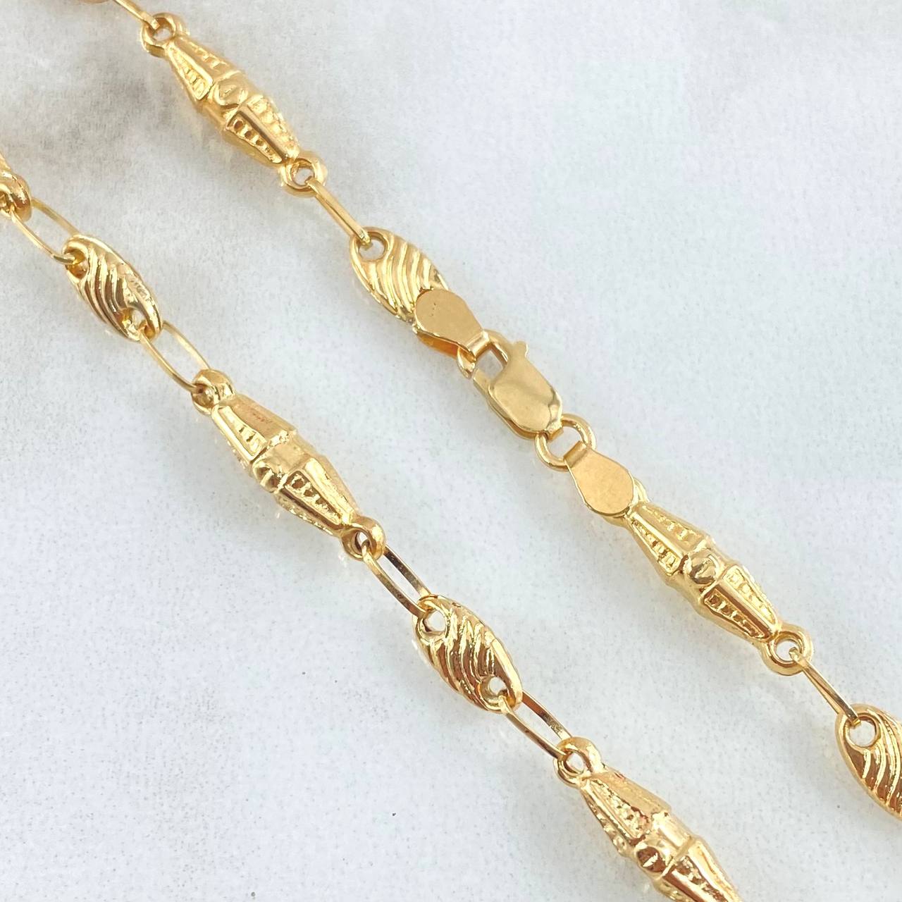 Cadena Rustica Dubai Rayada 9.4gr / 60cm / Oro 18K ©