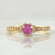 Anillo Solitario Coronado 1.9gr / T6 / Oro 18K *