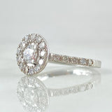 Anillo Solitario de Compromiso 4.2gr / T5 / Diamantes Blancos 1.4QTS Oro Blanco (Joya)