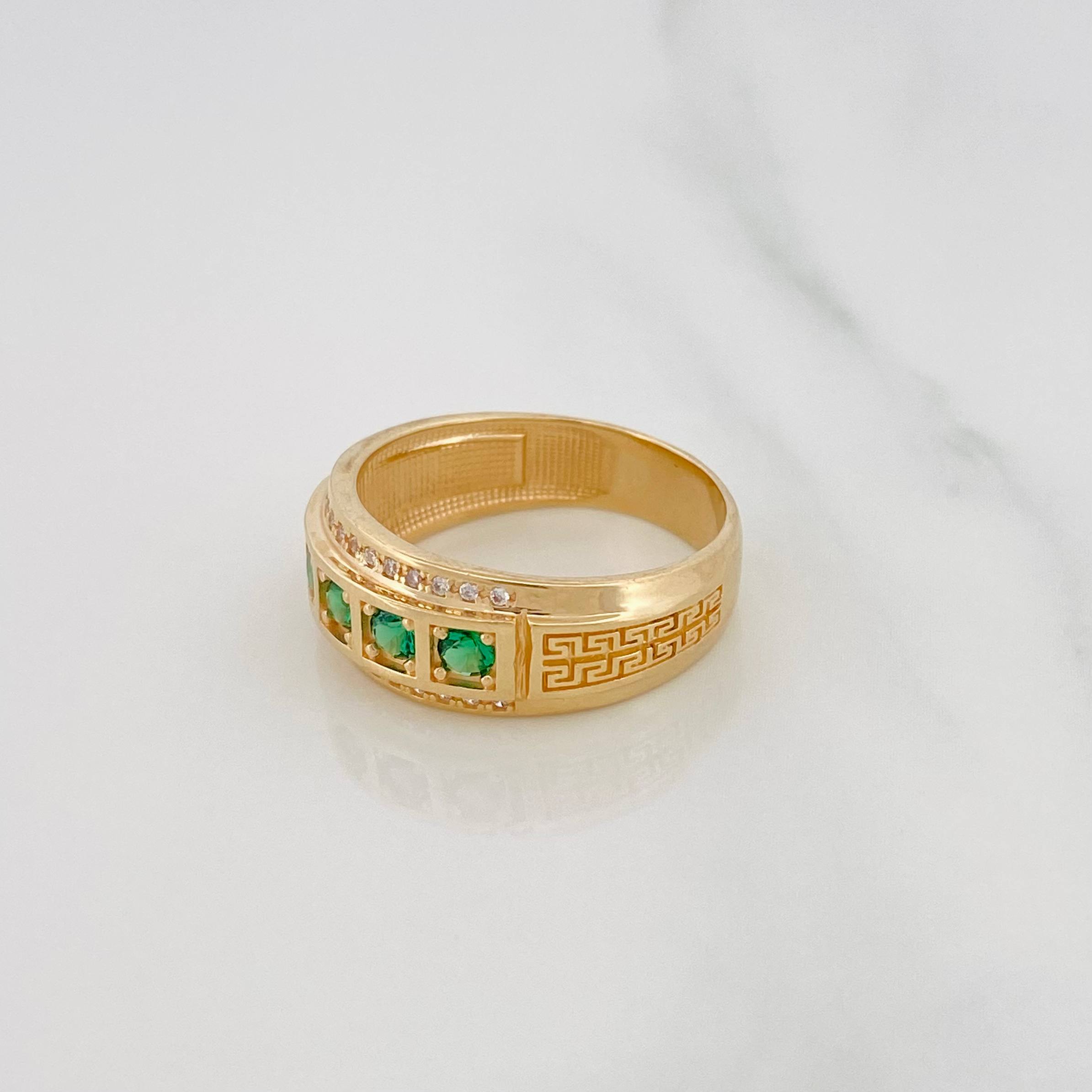 Anillo Tribal 6.6g / T10 1/4 Oro Amarillo 18K