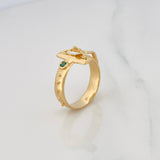 Anillo Cruz Cristo 6.1g / T10 Oro Amarillo 18K
