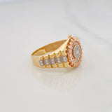 Anillo Corona 5.75g / T10 Tres Oros 18K