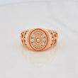 Anillo Ovalado 9g / T10 1/2 Oro Rosa 18K