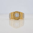 Anillo Medusa 8.35g / T10 1/4 Dos Oros Amarillo Blanco 18K