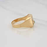 Anillo Palmera 3g / T11 Dos Oros Amarillo Blanco 18K