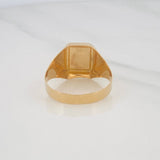 Anillo Palmera 3g / T11 Dos Oros Amarillo Blanco 18K
