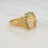 Anillo Herradura Caballo 7.45g / T14 1/4 Oro Amarillo 18K