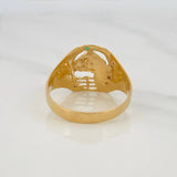 Anillo Herradura Caballo 7.45g / T14 1/4 Oro Amarillo 18K