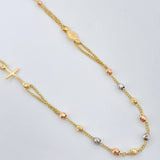 Cadena Tipo Denario 5.05gr / 43cm / Tres Oros 18K &