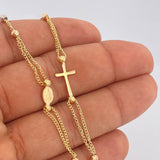 Cadena Tipo Denario 4.95gr / 43cm / Tres Oros 18K &