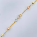 Cadena Tipo Denario 4.85gr / 43cm / Tres Oros 18K &