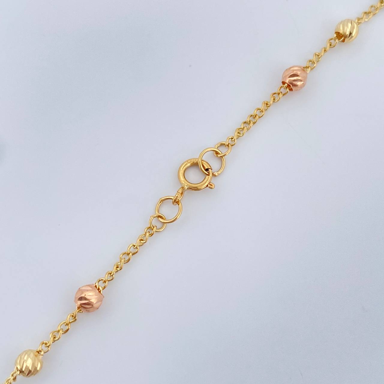 Cadena Tipo Denario 5.05gr / 43cm / Tres Oros 18K &