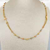 Cadena Tipo Denario 4.85gr / 43cm / Tres Oros 18K &